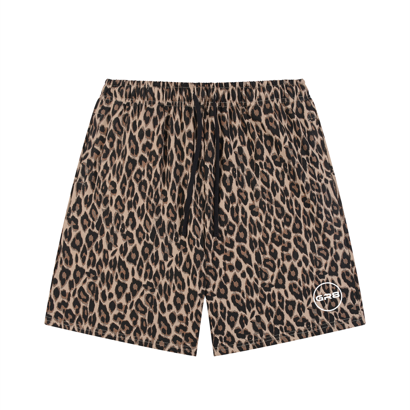 GR8 Unisex Heavyweight Leopard Drawstring Shorts
