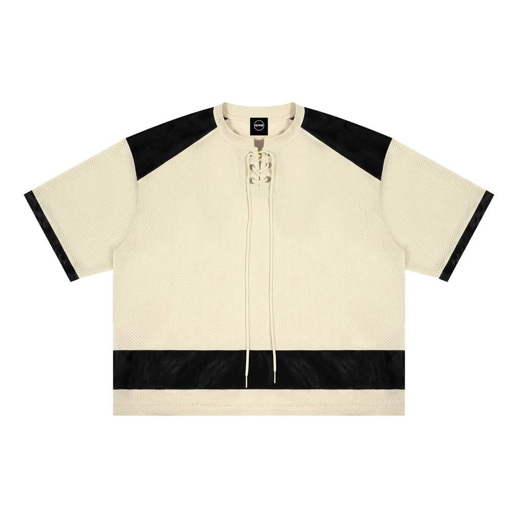 GR8 Unisex Raglan Sleeve Mesh Boxy T-Shirt