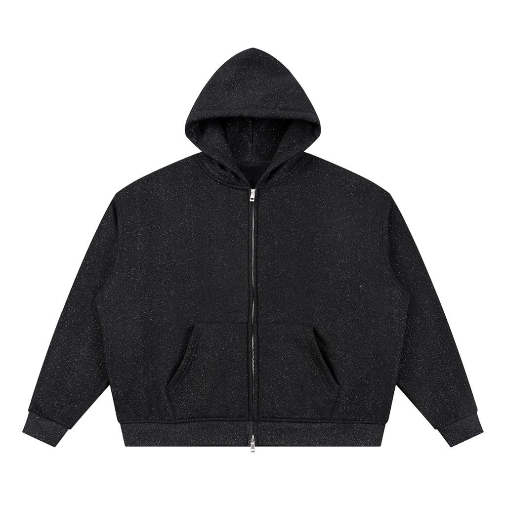 GR8 Unisex Sparkles Full Zip Boxy Hoodie