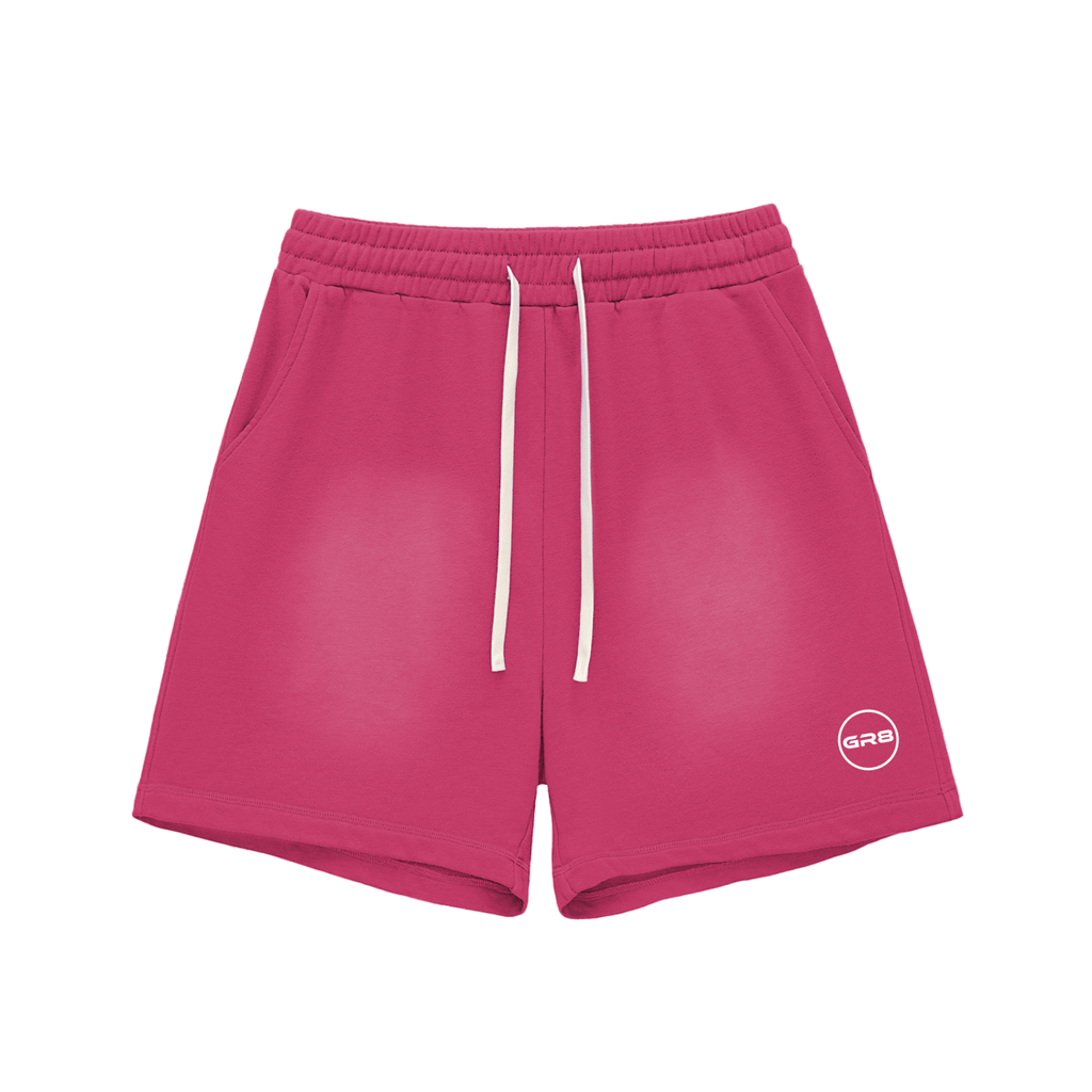 GR8 Unisex Sun Fade Raw Edge Cotton Shorts