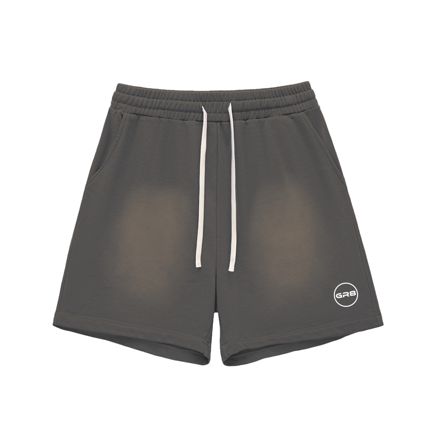 GR8 Unisex Sun Fade Raw Edge Cotton Shorts