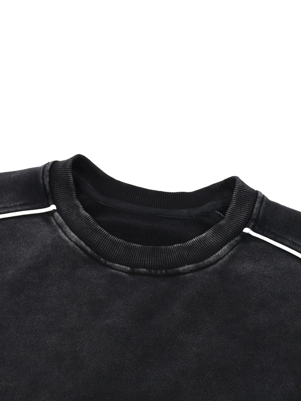 GR8 Mineral Wash Piping Raw Hem Sweatshirt