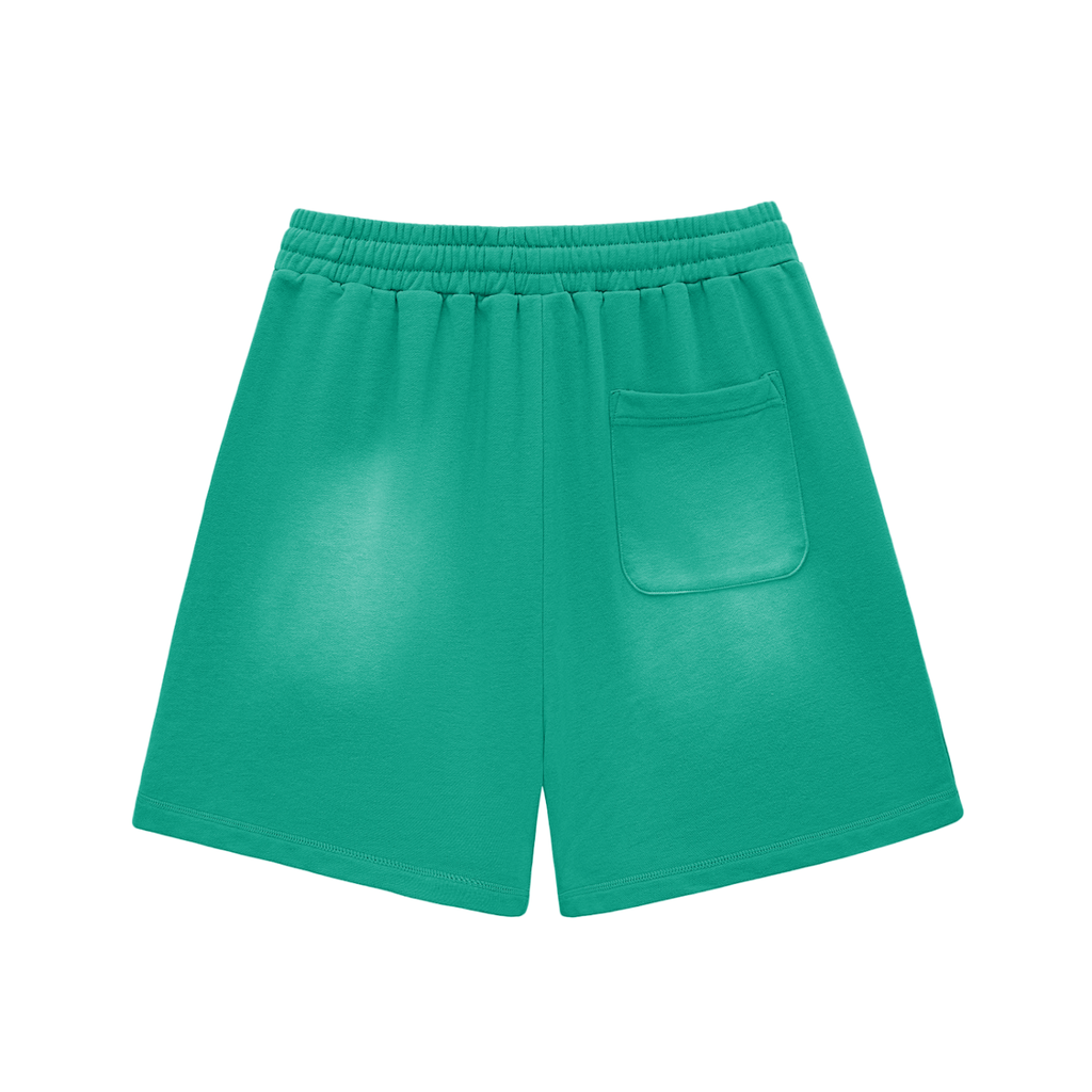 GR8 Unisex Sun Fade Raw Edge Cotton Shorts