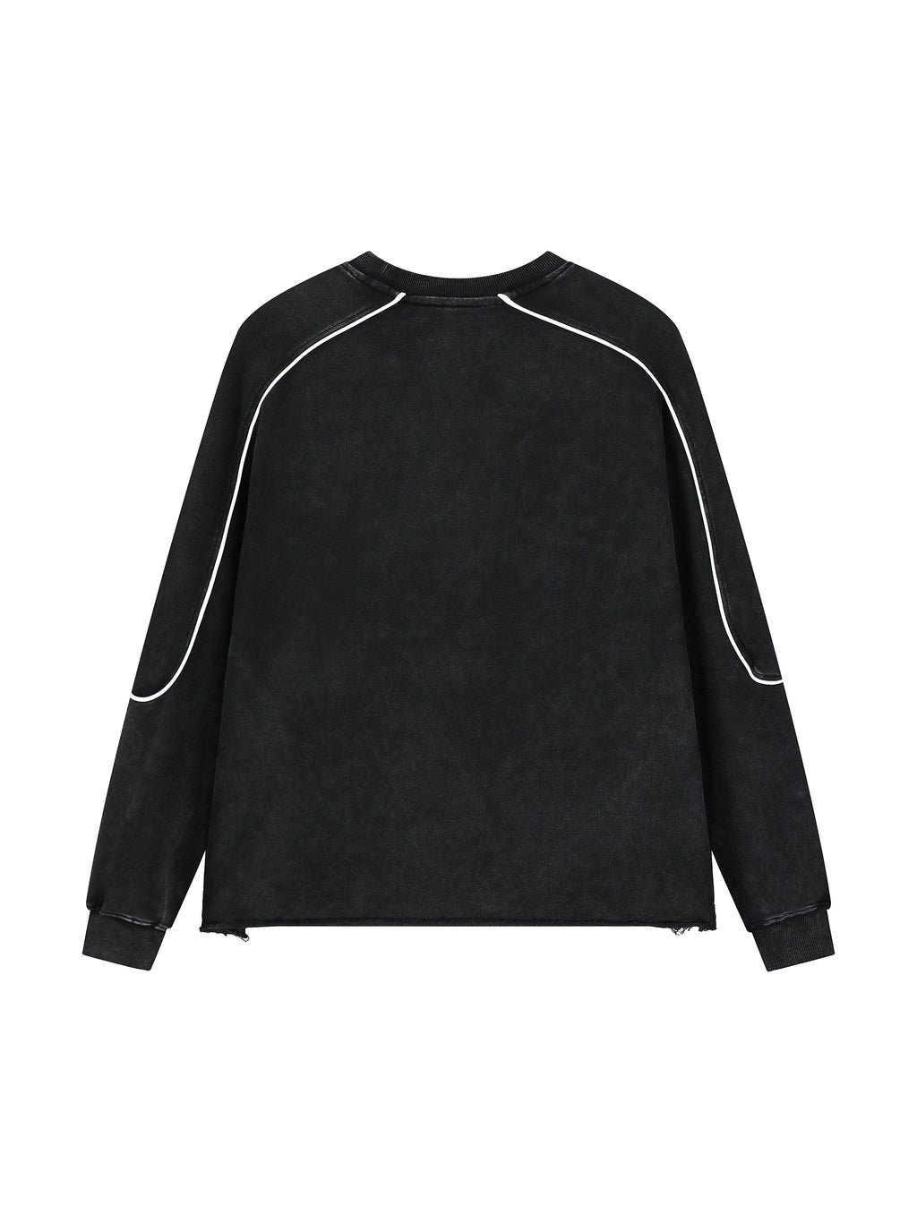 GR8 Mineral Wash Piping Raw Hem Sweatshirt
