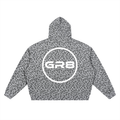 GR8 Unisex Leopard Print Waffle Full Zip Hoodie