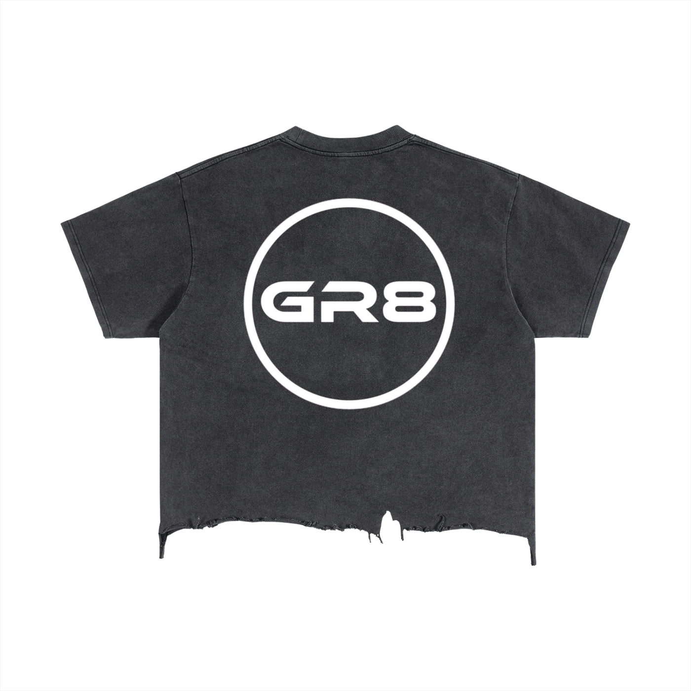 GR8 Vintage Wash Boxy Distressed Hem T-Shirt