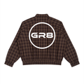 GR8 Unisex Plaid Full-Zip Track Jacket