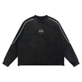GR8 Mineral Wash Piping Raw Hem Sweatshirt
