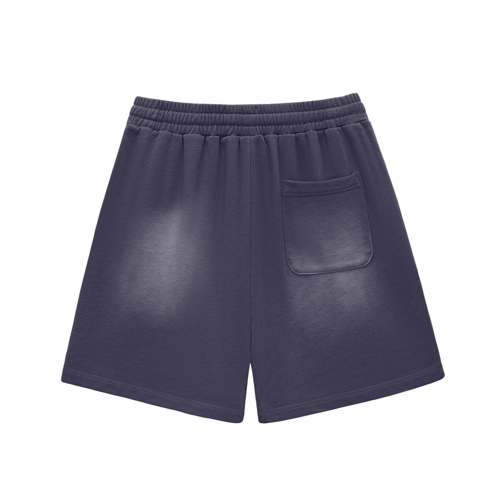 GR8 Unisex Sun Fade Raw Edge Cotton Shorts