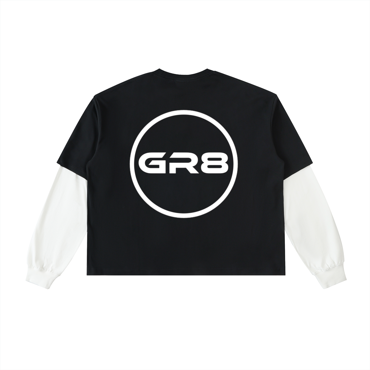 GR8 Layered Contrast Sleeve Cotton T-Shirt
