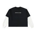 GR8 Layered Contrast Sleeve Cotton T-Shirt