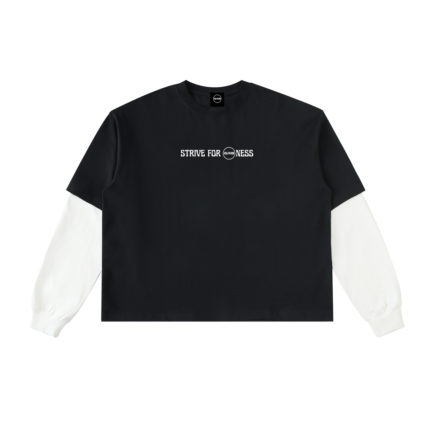 GR8 Layered Contrast Sleeve Cotton T-Shirt