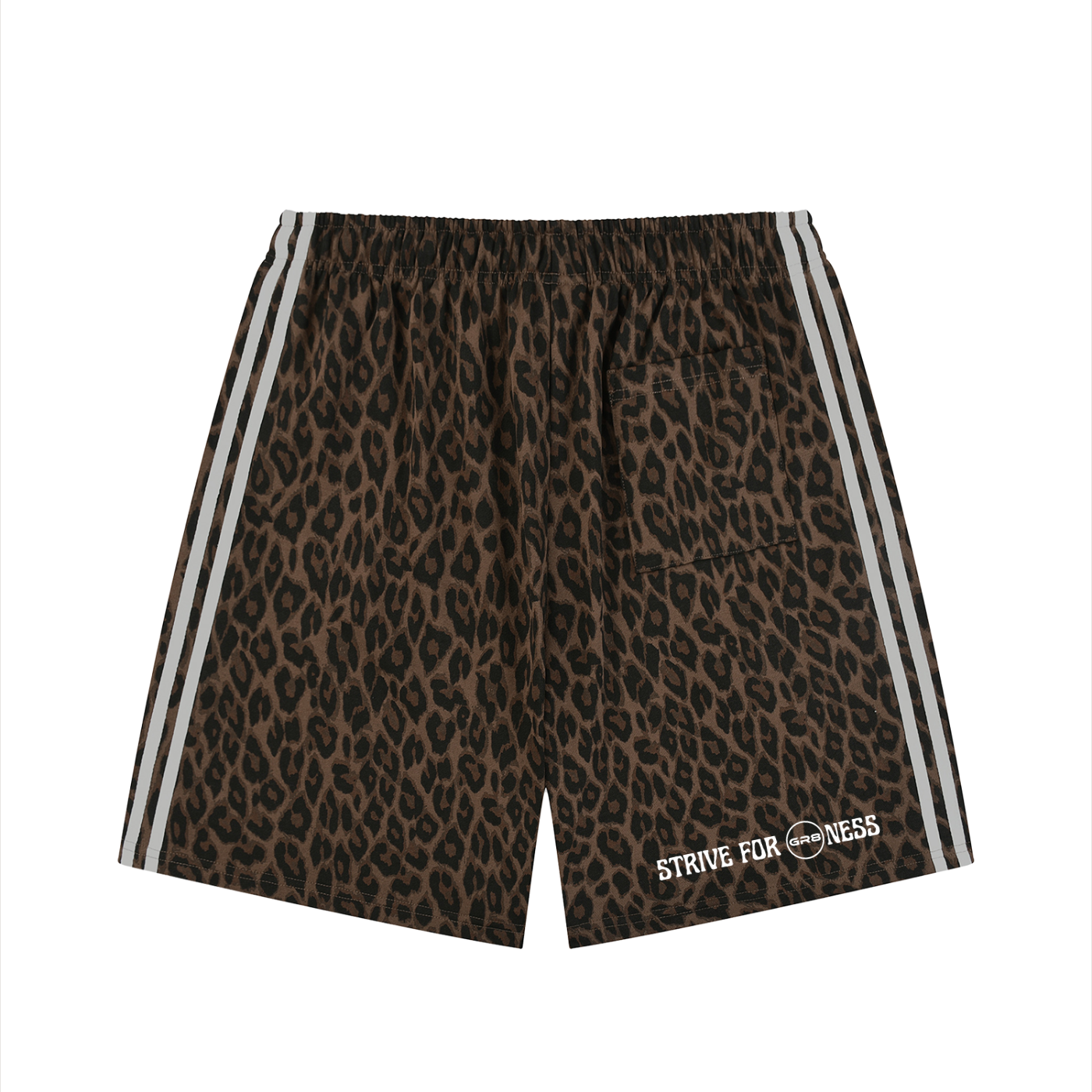 GR8 Unisex Heavyweight Leopard Drawstring Shorts