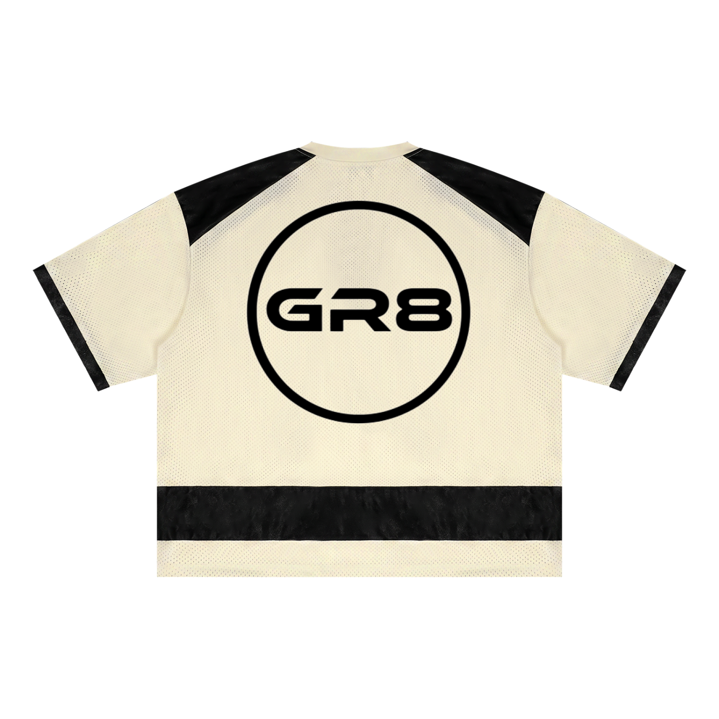 GR8 Unisex Raglan Sleeve Mesh Boxy T-Shirt