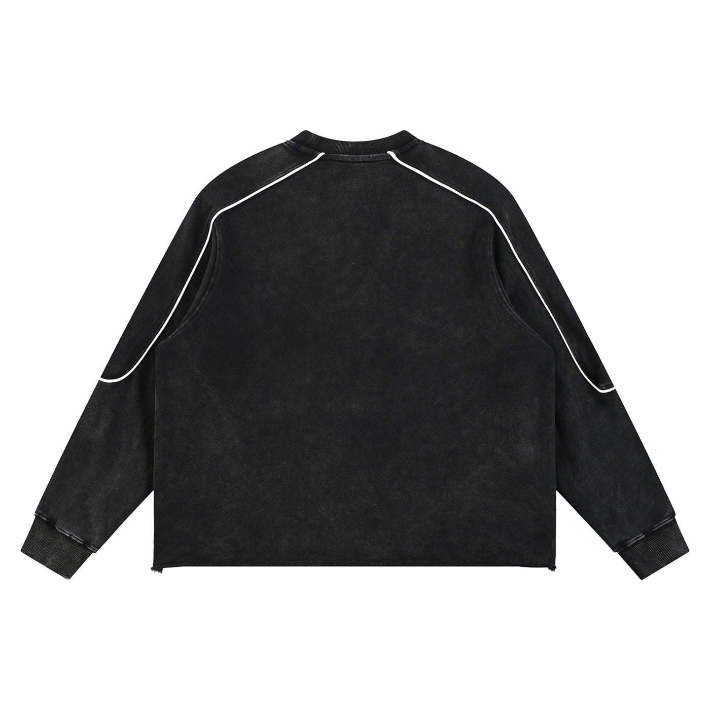 GR8 Mineral Wash Piping Raw Hem Sweatshirt